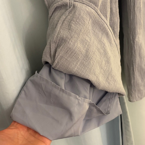 Sadie & Sage Casual Gray Mint Wide-Leg Lined Pants, size small - Picture 5 of 7